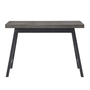 Homelegance By Top-Line Alastor Rustic X-Base Desk Grey MDF