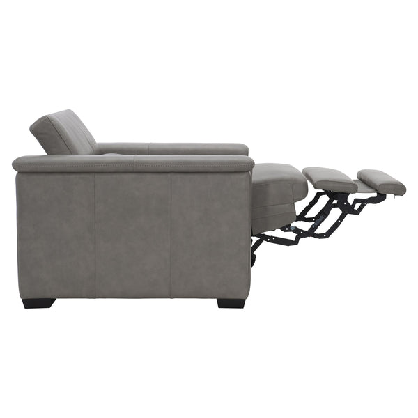 Bernhardt Bernhardt Lioni Power Recliner Chair — Leather, Motorized Head/Foot, Usb Charging, Supportive Bustle Back 9562RO