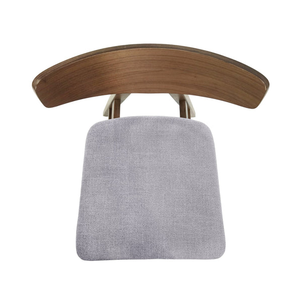 English Elm Christopher Knight Home® - VIDA Mid-Century Dining Chair with Upholstered Seat and Rubberwood Splayed Legs for Stylish Homes DARK GREY 71184.00DGRY