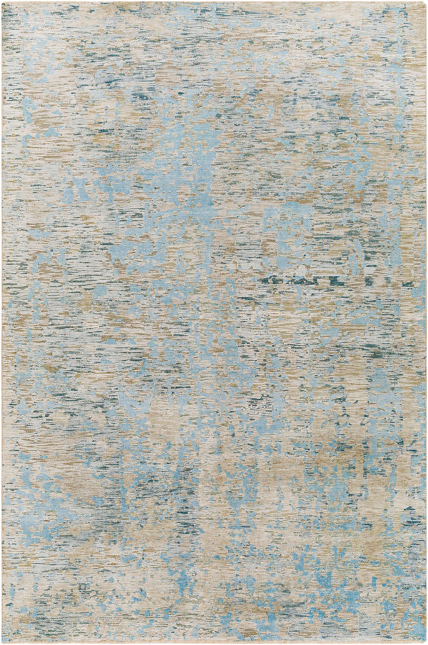 Ocean OCE-2301 6' x 9' Handmade Rug OCE2301-69  Blue, Ice Blue, Taupe, Light Gray Surya