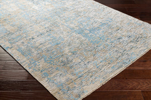 Ocean OCE-2301 8' x 10' Handmade Rug OCE2301-810  Blue, Ice Blue, Taupe, Light Gray Surya
