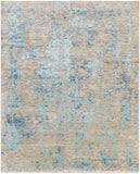 Ocean OCE-2301 8' x 10' Handmade Rug OCE2301-810  Blue, Ice Blue, Taupe, Light Gray Surya