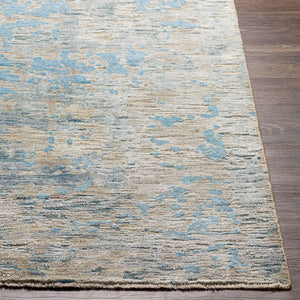 Ocean OCE-2301 8' x 10' Handmade Rug OCE2301-810  Blue, Ice Blue, Taupe, Light Gray Surya