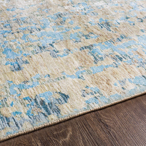 Ocean OCE-2301 8' x 10' Handmade Rug OCE2301-810  Blue, Ice Blue, Taupe, Light Gray Surya