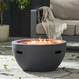 Christopher Knight Home® - Noble House - Erato Outdoor 40,000 Btu Lightweight Concrete Fire Pit Bowl (No Tank Holder)