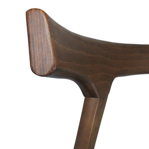 English Elm Dining Chair Set of 2 Curved Back Faux Leather Upholstered Seats for Modern Farmhouse Decor 72662.00