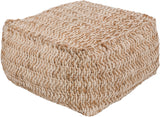 Oak Cove OCPF-4000 12"H x 20"W x 20"D Pouf OCPF4000-202012 Livabliss Surya