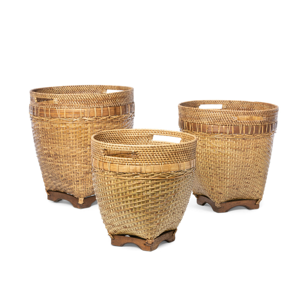 Park Hill Lombok Rattan Baskets - Set of 3 ECW16001