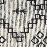 Nourison Brixton BRX01 Machine Made Loom-woven Tribal Border Indoor Only Modern & Contemporary Bohemian Rug Ivory,Black, Ivory Black 64% Polyester,34% Cotton,2% Other 99446887054