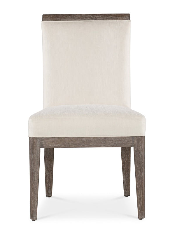 Hooker Furniture Modern Upholstered Mood Side Chair — Cottony Comfort, Wire‑Brushed Oak Trim, Versatile Dining Accent 6850-75411-89
