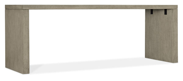 Hooker Furniture Linville Oak 84" Desk In Smoked Mink Finish — Expansive Contemporary Workspace For Home Or Office 6150-10912-85