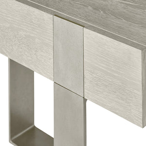 Bernhardt Bernhardt Rustic Modern Tempo Nightstand With Larza Oak, Sandblasted Aluminum Base & Usb Charging 346219R