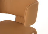 VIG Furniture Modrest Odessa - Modern Camel Vegan Leather Dining Chair VGHM-112-PVC-CML