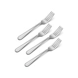 Lenox Oneida Flight Everyday Flatware Dinner Forks, Set of 4 Metallic, STAINLESS METAL 2865004B