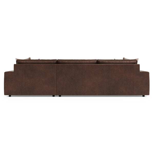Bernhardt Bernhardt Nest Full Grain Leather Sectional with Deep Plush Seating for Modern Living K2235