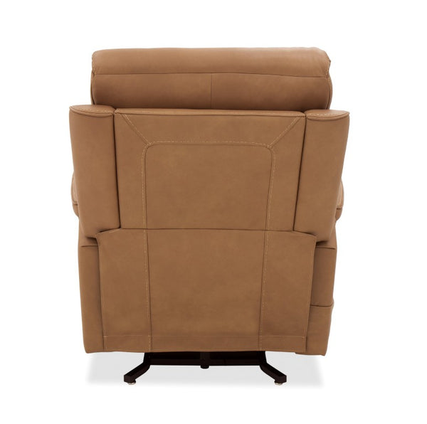 Hooker Furniture Lyra Semi-Aniline Top Grain Leather Power Lift Recliner With Wireless Charging, Cupholder, Lumbar Brown RC622-PHLL4-082