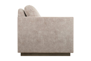 A.R.T. Furniture Bastion Sofa In Mink Finish - Contemporary Design With Silvery Chenille Blend & Pocket Coil Cushions  Parrwood Frame In The Mink Finish 763501-5354
