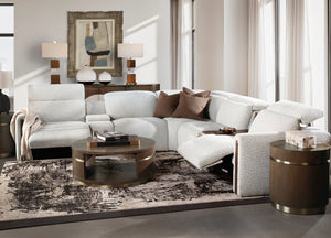 Hooker Furniture Commerce Roll with It Oak Veneer Raffia Credenza Scalloped Wave Four Door Storage 7228-85156-89
