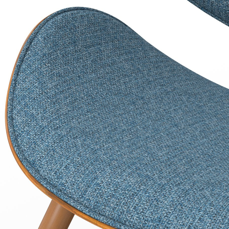 English Elm Marana Dining Chair In Denim Blue - Mid-Century Modern Style With Comfort And Versatile Design B136P158914