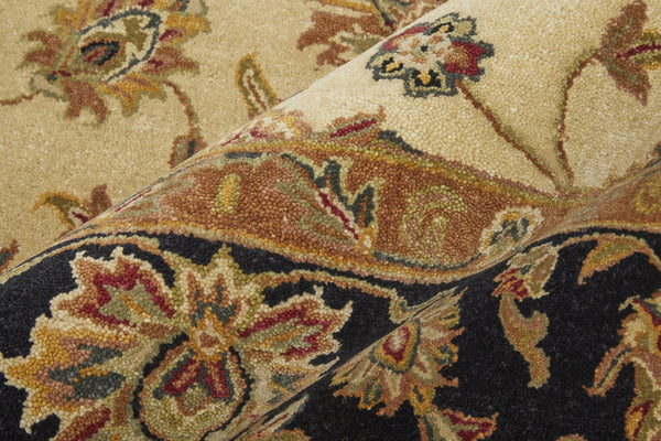 Feizy Rugs Wagner Hand Tufted Wool Oriental Rug - Durable, Stain-resistant Design Perfect For High-traffic Areas Tan,Brown,Black Wool Wgr8942fbgeblkf00