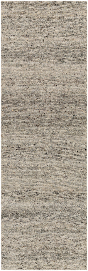 Odessa ODS-2301 2'6" x 8' Runner Handmade Rug ODS2301-268  Black, Charcoal, Dark Brown, Gray, Light Gray Surya