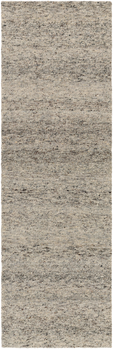 Odessa ODS-2301 2'6" x 8' Runner Handmade Rug ODS2301-268  Black, Charcoal, Dark Brown, Gray, Light Gray Surya