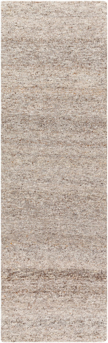 Odessa ODS-2302 2'6" x 8' Runner Handmade Rug ODS2302-268  Dark Brown, Brown, Medium Gray, Taupe, Beige Surya