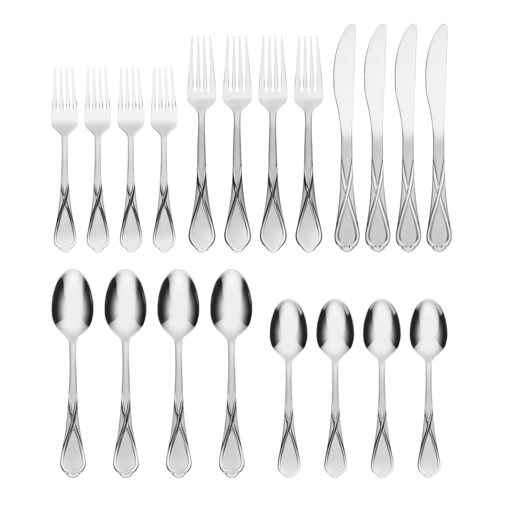 Lenox Cambridge Heather Sand 20-Piece Flatware Set NO COLOR METAL 420720CSLG12R