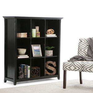 English Elm Acadian 9-Cube Bookcase Storage Unit - Timeless Black Design For Home & Office Organization Needs B136P158450