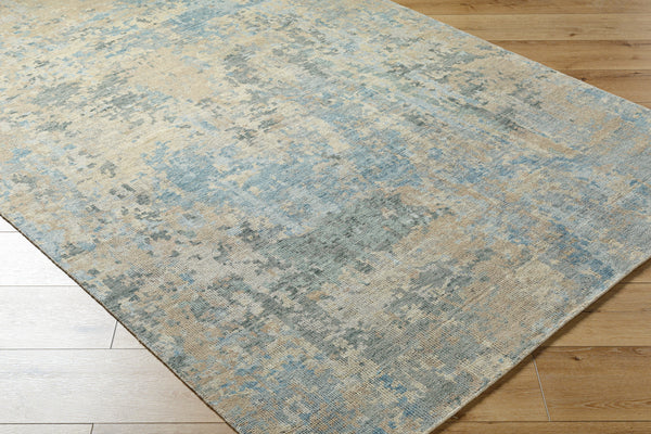 Odyssey ODY-2301 8' x 10' Handmade Rug ODY2301-810  Tan, Beige, Denim, Dark Blue, Sage, Charcoal Surya