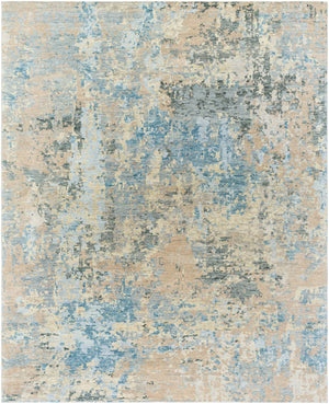 Odyssey ODY-2301 8' x 10' Handmade Rug ODY2301-810  Tan, Beige, Denim, Dark Blue, Sage, Charcoal Surya