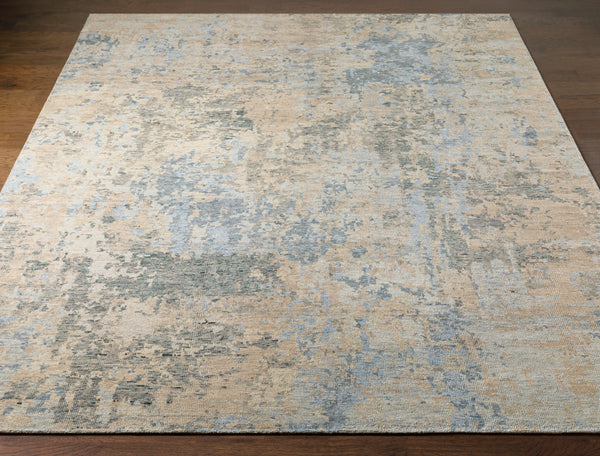Odyssey ODY-2301 8' x 10' Handmade Rug ODY2301-810  Tan, Beige, Denim, Dark Blue, Sage, Charcoal Surya