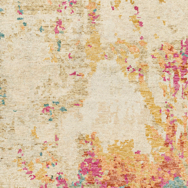 Odyssey ODY-2302 8' x 10' Handmade Rug ODY2302-810  Olive, Tan, Teal, Peach, Rust, Fuchsia Surya