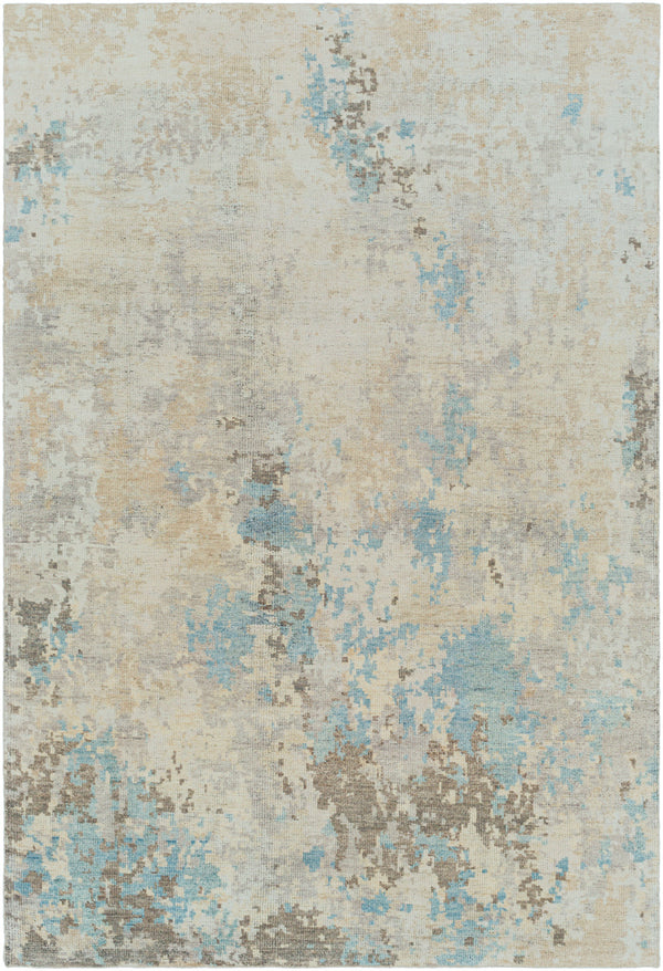 Odyssey ODY-2305 8' x 10' Handmade Rug ODY2305-810  Denim, Charcoal, Light Gray, Light Beige, Cream Surya