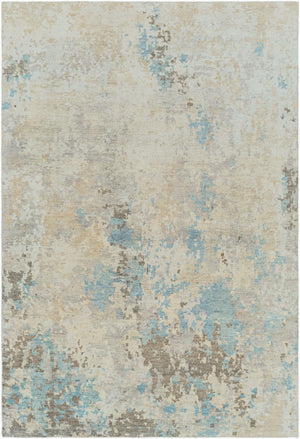 Surya Odyssey Handmade Wool Rug - 2' X 3' Modern Minimalist Design For A Luxurious Home Atmosphere Denim Wool Ody2305-23