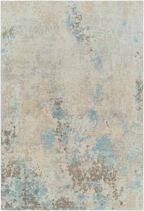 Surya Odyssey Handmade Wool Rug - 2' X 3' Modern Minimalist Design For A Luxurious Home Atmosphere Denim Wool Ody2305-23