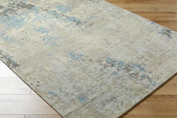 Odyssey ODY-2305 8' x 10' Handmade Rug ODY2305-810  Denim, Charcoal, Light Gray, Light Beige, Cream Surya