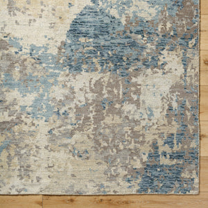 Odyssey ODY-2307 9' x 12' Handmade Rug ODY2307-912  Wheat, Charcoal, Light Olive, Denim, Dark Green Surya