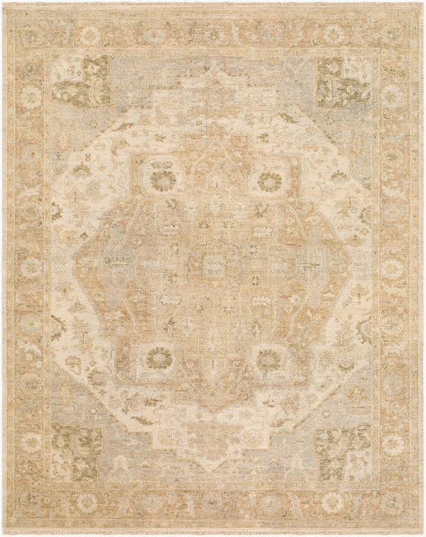 Surya Odyssey Hand Knotted Wool Traditional Rug Entryway Accent with Fringe Detail 8' x 10' Rectangle ODY2308-810