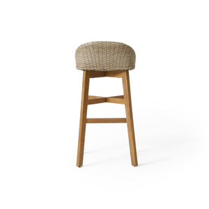 English Elm Christopher Knight Home® - CALERA Beeson 30" Barstool Set of 2 — Acacia Wood Legs, Water-Resistant Wicker Seats, 300 lb Capacity 73532.00MLBRN