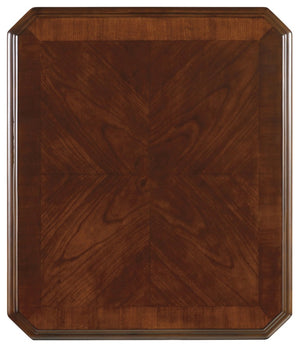 Hooker Furniture Brookhaven Distressed Cherry End Table With Drawer & Shelf, Classic Fluted Legs, Timeless Accent 281-80-113