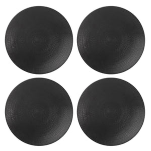 Lenox LX Collective Black Accent Plates, Set of 4 White, BLACK PORCELAIN 895244