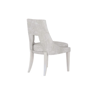 A.R.T. Furniture Set Of 2 - Mezzanine Side Chair In Dove Gray - Elegant Barrel Back Design With Textured Chenille Upholstery - Set Of 2 Light Gray Parawood And Poplar Solids,Foam,Fiber,Fabric 325200-2249