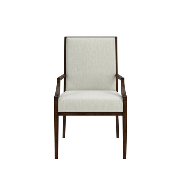 A.R.T. Furniture Eave Upholstered Arm Chair - Elegant Ivory Polyester Fabric With Stylish Tapered Legs For Comfort - Set Of 2 Off,White Material(S), Poplar And Parawood Solids 336207-1860