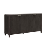 West End Loft 4-Door Server Brown with Tuxedo Finish P361307 Pulaski Furniture