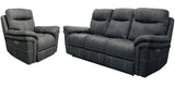 Parker House Mason - Charcoal Power Reclining Sofa And Recliner Grey 100% Polyester (W) Mma-31ph-cha