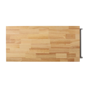 English Elm Christopher Knight Home® - Kitchen Island Cart with Solid Rubberwood Top, 41.75" Mobile Island with Drawer, Cabinet, Shelves & Wheels Grey 67756.00NATGRY