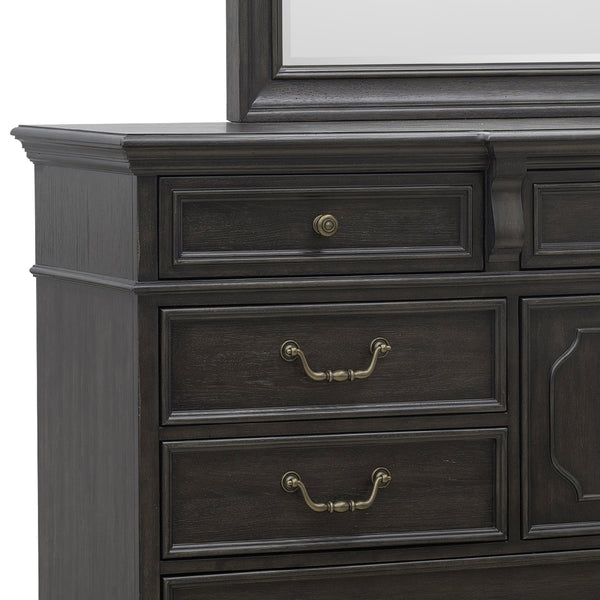 Pulaski Furniture Hickory Creek Dresser Mirror – Elegant Rectangular Design With Rich Brown Velvet Finish & Timeless Charm Brown Rubber Wood,Mirror P386110-pulaski