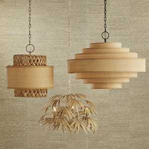 Isola Pendant Light - Elegant Wrought Iron & Natural Water Hyacinth Design for Contemporary Spaces