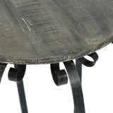 Christopher Knight Home® - Noble House - Wiers Modern Industrial Handcrafted Mango Wood Side Table, Gray and Black